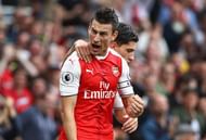 LONDON, ENGLAND - SEPTEMBER 10: Laurent Koscielny of Arsenal celebrates scoring his sides first goal during the Premier League match between Arsenal and Southampton at Emirates Stadium on September 10, 2016 in London, England.  (Photo by Paul Gilham/Getty Images)